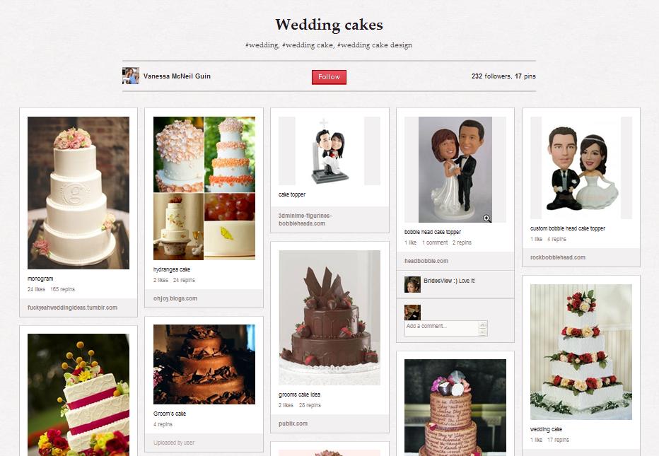 Wedding cakes on Pinterest