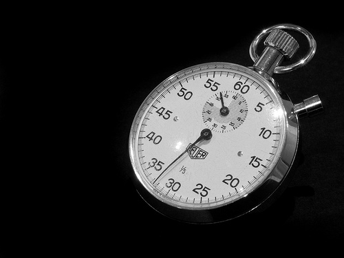 Overcoming loss takes time. Stopwatch photo by William Warby used under Creative Commons permission.