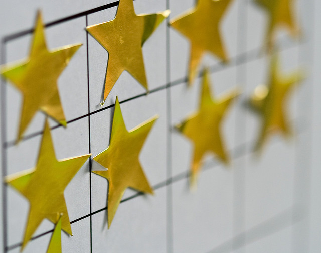 Have you earned a gold star for your accomplishments or for your efforts? Photo by Pewari used under Creative Commons license.