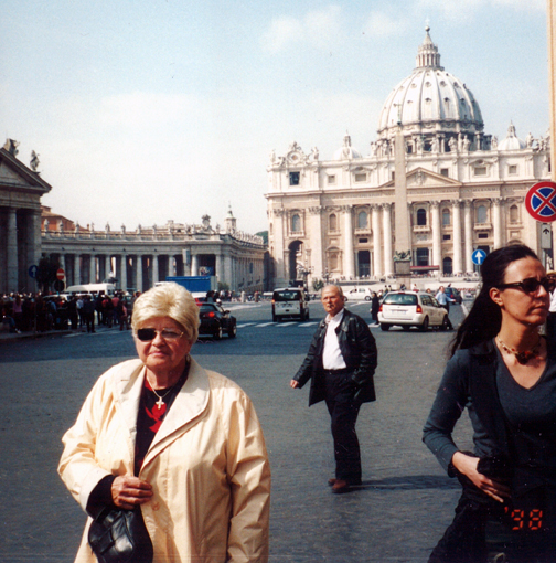 My Aunt Glennie in Rome for Easter 2005