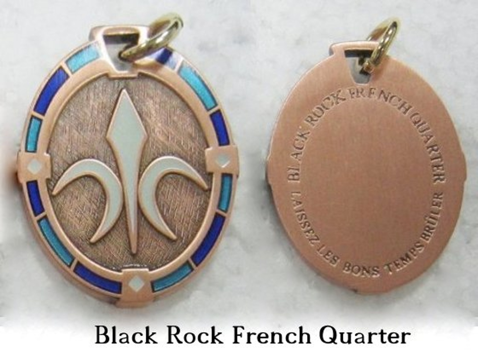 When we went to Burning Man in 2012, I gave to the Black Rock French Quarter Kickstarter and got a glow-in-the-dark fleur de lis medallion. I wear it a lot, and apparently it gets you top-shelf drinks at our new camp, Golden Cafe.